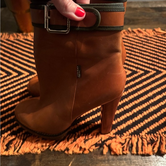 Armani Jeans leather vintage booties size 41 excellent condition - Picture 6 of 9